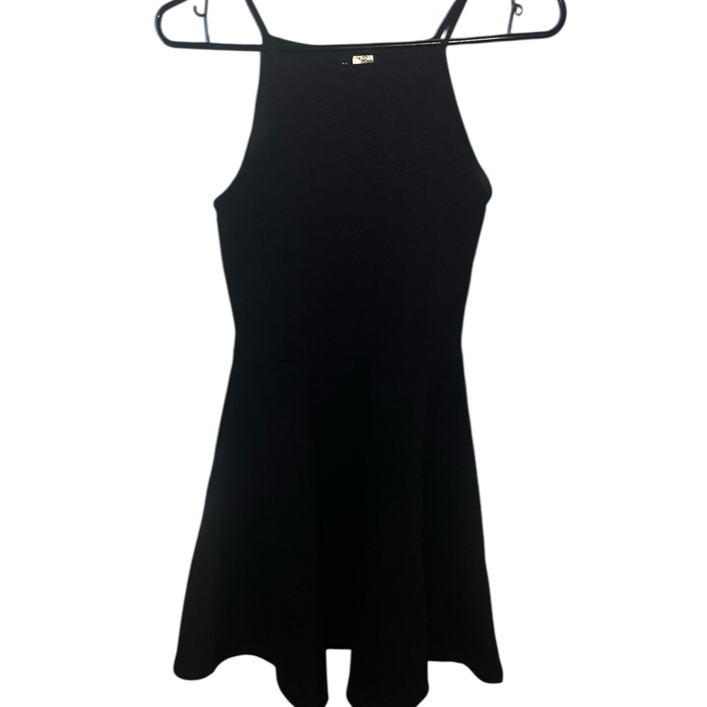 Divided Black Mini Dress